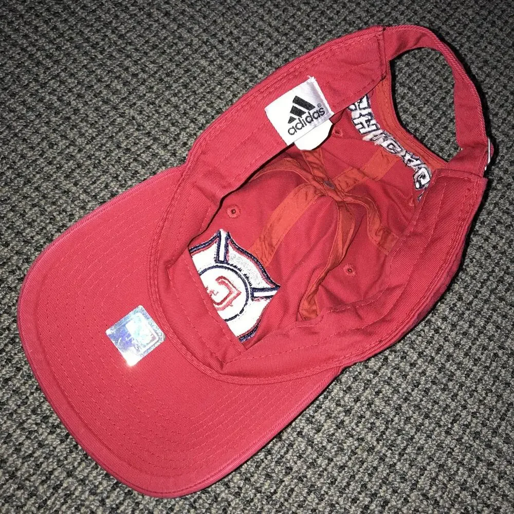 Chicago Fire MLS Strap‎ back Hat Adidas Red OSFA - Picture 4 of 4